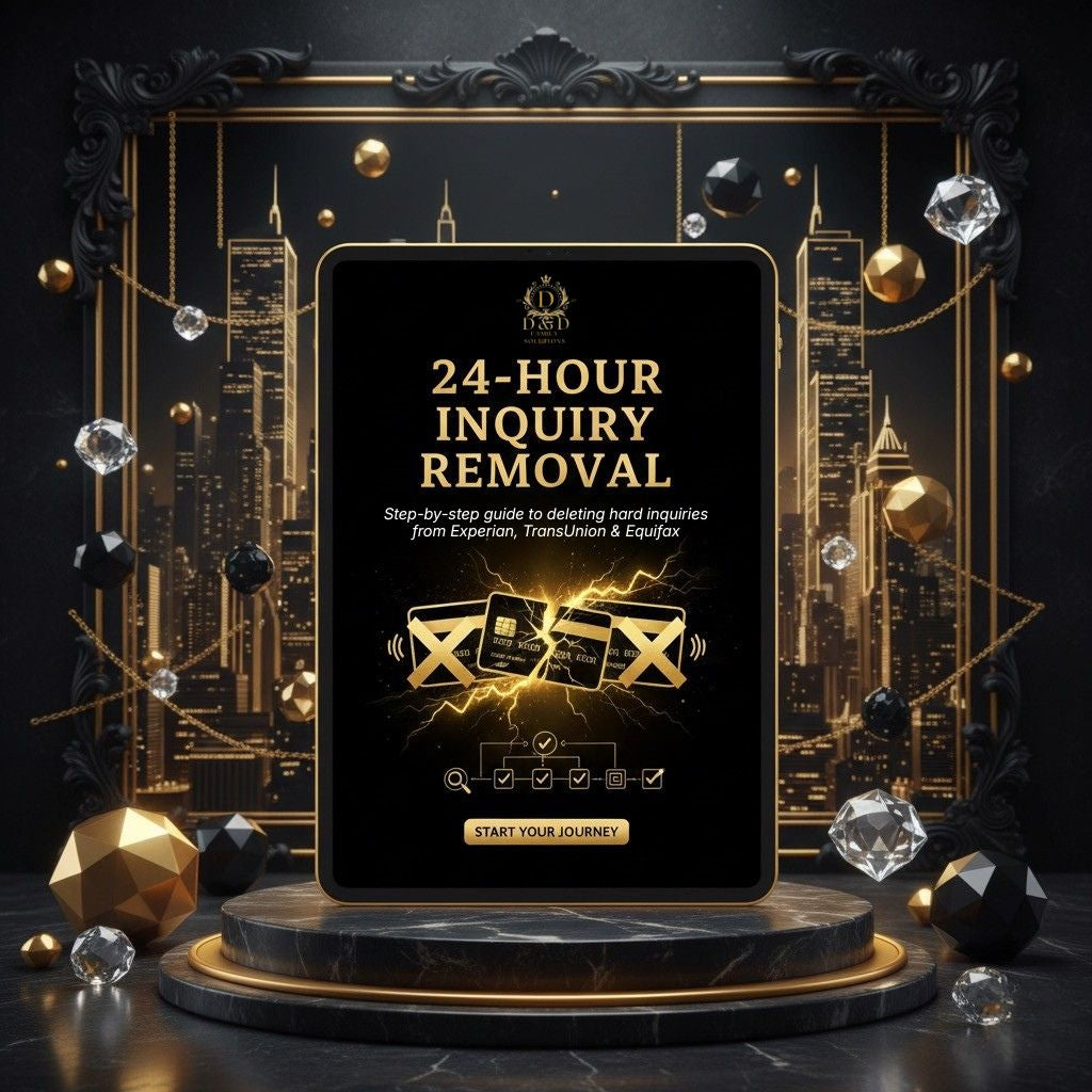 DIY 24-Hour Inquiry Removal (Experian, Transunion & Equifax)