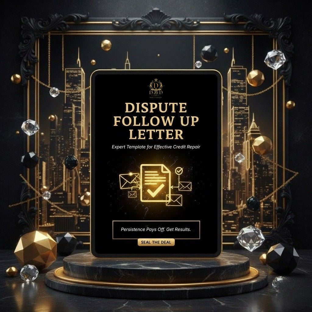 DIY Dispute Follow Up Letter